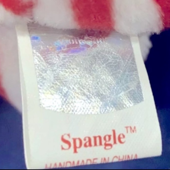 Rare Ty Beanie Babies Rare BLUE Face Spangle Bear - Picture 9 of 10